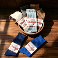 Chaussettes de sport rétro best-seller, bord côtelé, bout sans couture, talon carré large, anti-boulochage, évacuation de la transpiration, chaussettes athlétiques unies