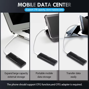 FIDECO Nvme <span class=keywords><strong>M</strong></span>.2 Ngff Pcie Ssd Externer Gehäuse adapter USB 2 in 1 Aluminium legierung Speicher Laptop Lager Aluminiums cheibe CE FCC - Product Image 6