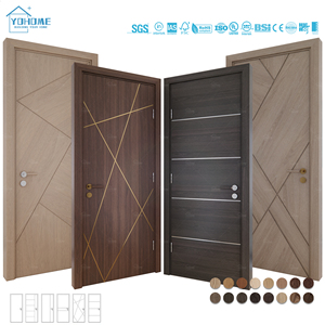 China Top Fabriek Custom Luxe Binnendeuren Usa Binnendeuren Met Frame Vooropgehangen Houten Binnendeuren - Product Image 2