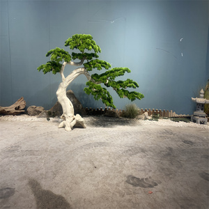 Gran jardín interior artificial Podocarpus bonsái árboles adornos de jardín simulación Pino árbol de pino artificial - Product Image 4