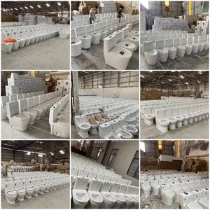 <span class=keywords><strong>Inodoro</strong></span> de Cerámica Moderno sin Borde para Hotel, <span class=keywords><strong>Inodoro</strong></span> de una Pieza en Color Gris Mate - Product Image 6