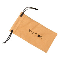 Pochettes en microfibre à double cordon de serrage pour lunettes avec logo personnalisé imprimé