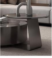 Table basse haut de gamme minimaliste moderne, style italien, luxe léger, Wabi-sabi, avec boîte de rangement multifonctionnelle, tendance sur internet