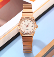 Montre SKMEI 2342 en gros pour femmes, bijoux de luxe, montres-bracelets en acier inoxydable à quartz, étanches, montre tendance pour filles