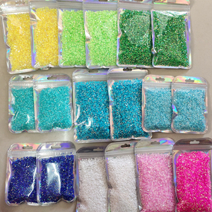 5000 viên kim cương giả nhựa dẹt thạch AB 5mm gói nhỏ kim cương giả không hotfix cho đồ thủ công tự làm - Product Image 3