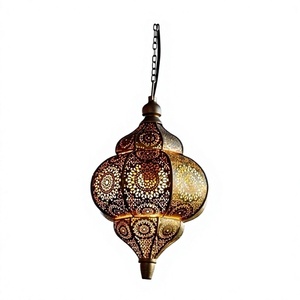 Antique Design Lantern Gold Color Metal <b>Moroccan</b> Indoor Lantern With Superior Quality Customized Size Lantern - Product Image 1