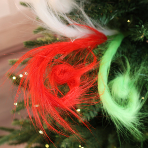 2026 Grinch Furry Elf 43cm - Rami Decorativi Real-Touch per Albero di Natale, Verdi e Rossi, per Decorazioni Natalizie e Uso Domestico - Product Image 5