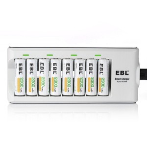 <span class=keywords><strong>Cargador</strong></span> de Baterías <span class=keywords><strong>Recargables</strong></span> EBL 2024 <span class=keywords><strong>con</strong></span> Baterías <span class=keywords><strong>AA</strong></span> Nimh de 2300mAh - Product Image 1