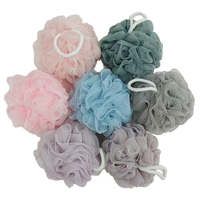 Coloré haute qualité salle de bain Bubblem maille exfoliant 50g dos exfoliant mousse bain bulle épurateur boule douche bouffée éponge