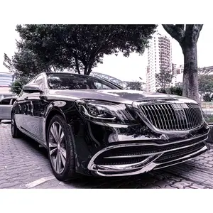 Body kit include front and rear bumper assembly grille rear lip exhaust Chrome trim for benz S-class W222 upgrade to Maybach kit