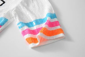 Custom <b>Sequin</b> Basketball Fan <b>Crop</b> <b>Top</b> Women's Jersey Style Game Day Apparel Number Print Spirit Wear Wholesale - Product Image 6