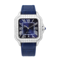 Montre de luxe en moissanite VVS, style arabe, entièrement sertie, testée au diamant, idéale comme cadeau, vente en gros directe usine