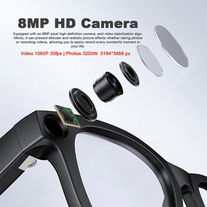 Gafas con Cámara de 8MP, Grabación de Video de 1080P, Anti Luz Azul, Gafas de Sol Polarizadas, Traducción en Tiempo Real para Vlogs, Deportes y Viajes - Product Image 2