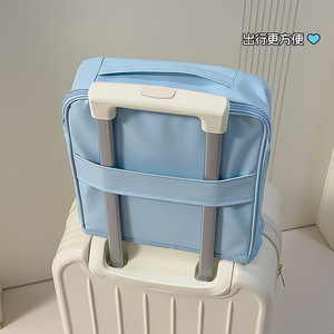 Bolsa de Cosméticos Grande de PU, Impermeable, Organizador de Maquillaje de Viaje, Estuche de Maquillaje Portátil - Product Image 3