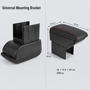 Foshan Carfu AC-<span class=keywords><strong>4203</strong></span> Universelle Auto-Armlehnenkonsole mit Doppelschicht-Aufbewahrung, Schiebefunktion und USB-Ladefunktion, OEM Großhandel Direktvertrieb - Product Image 5