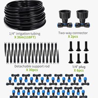 Kit d'atomisation automatique à branchement rapide F148 pour jardinage, serre, aménagement floral, système de refroidissement basse pression, kit d'irrigation