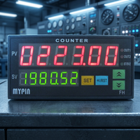 Compteur de régime numérique à 6 chiffres pour montage sur panneau, mesure de la fréquence et de la vitesse, précision 0,1 % FS, communication MYPIN RS232 Modbus-RTU, 90-260V AC/DC