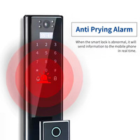 Inteligente Tuya impermeable aluminio seguridad Bluetooths conectividad huella digital contraseña WiFi cerradura inteligente
