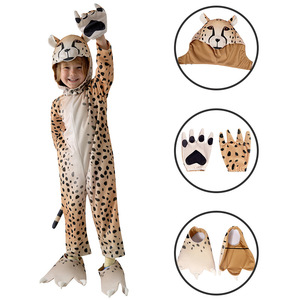 <span class=keywords><strong>Costume</strong></span> da <span class=keywords><strong>Leopardo</strong></span> XJ per Bambini, Tuta per Spettacoli Teatrali, 100% Poliestere, Unisex - Product Image 3