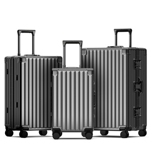 2025 Design PC Travel Carry-ons Bag <b>Suitcase</b> Trolley Luggage Aluminum Frame - Product Image 2
