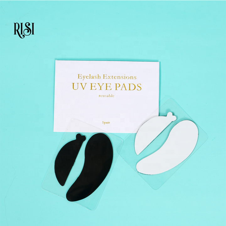 RISI Black Lash UV Eye Pads Silicone UV Eye Patch Eyelash Extension ...
