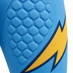 Ensemble de maillots de football américain pour hommes, col en V, manches courtes, bleu jaune 99, sublimé, anti-humidité, uniforme ajusté - Product Image 2
