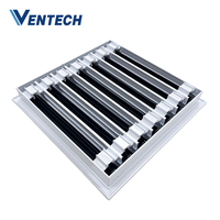 Diffuseur linéaire réglable à 7 fentes en aluminium pour conduits d'air conditionné Ventech HVAC