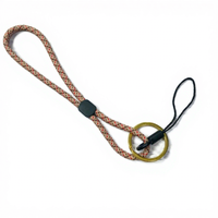 TOLKA/DuoJia TKYD04 Porte-clés minimaliste tendance à impression numérique, sangle réglable, boucle en métal, cordon en polyester