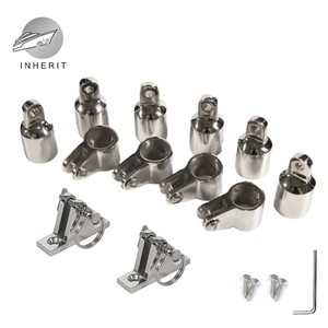 Heritage Metal Boat Fitting 316/304 Stainless Steel Mirror Polished Sunshade Tube Connector for <b>Yacht</b> Retrofit Upgrade - Product Image 2