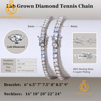 2026 Hotselling Lab Grown Diamanten Tennis Armband Heren Dames 14K Wit Geel Rosegoud VVS Diamanten Armbanden Valentijnsgeschenken IGI