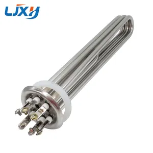 LJXH Stainless Steel Water Heating Element AC220V Water Boiler Heater Tube 63mm/88mm Equipment Parts Flange Tubular Water Heater