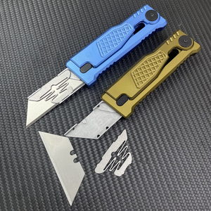 Nouveau couteau utilitaire à gravité de haute qualité, couteau pliant EDC portable pour l'extérieur avec lame remplaçable, couteau artisanal déballé - Product Image 3