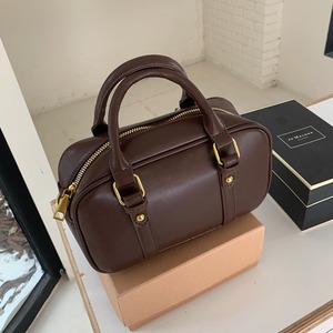 เมอร์ราร์ดกระเป๋าสะพายข้างสไตล์เรโทรสีน้ำตาลวินเทจแบบมีซิปปิด กระเป๋าสะพายข้างสำหรับผู้หญิง ใช้ได้ทุกวัน - Product Image 2