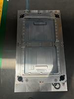 Caisse de rangement pliable en plastique industriel avec couvercle, composants métalliques moulés par injection pour le déménagement