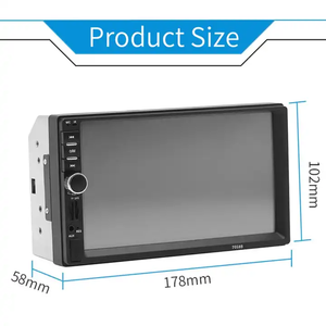 2 Din lettore Mp5 da 7 pollici Radio Stereo FM Audio Stereo <span class=keywords><strong>Bluetooth</strong></span> 7 "Touch Screen sistema multimediale lettore schermo Audio - Product Image 2