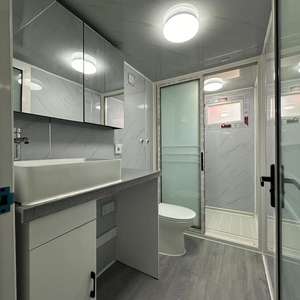 Maison conteneur préfabriquée 2 3 chambres à coucher mobile modulaire portable 40ft 20ft 30ft plein verre extensible avec salle de bain complète - Product Image 3