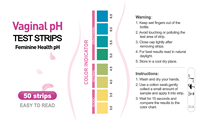 PH-Teststreifen für Frauen für das vaginale Gesundheits wesen Wieder verwendbare pH-Test karte und Schnelltest-Kit Home Diagnostic Tool