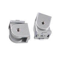Profilé en aluminium, alliage de zinc, articulation pivotante à angle quelconque, plaque de fixation 2020 pour profilés en aluminium 20x20, connecteurs à angle arbitraire