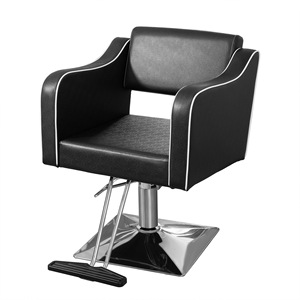 Silla de Peluquería Hongzi Negra, Ajustable en Altura, de Acero Inoxidable, para Uso Comercial - Product Image 5