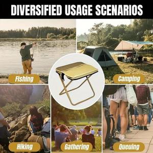 Taburete Plegable de Aluminio para Exteriores, Silla Portátil para Camping, Bolso de Hombro, Silla Deportiva Plegable - Product Image 2