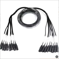 Câble serpent multimédia professionnel à 8 canaux Rallonge audio équilibrée XLR avec blindage en feuille de gaine en PVC pour haut-parleurs