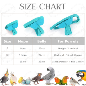 Guinzaglio per imbracatura per piccoli uccelli all'aperto corda per addestramento volante per pappagalli Anti-morso regolabile per Budgie Sun Conure - Product Image 6