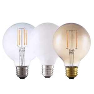 Yüksek güç küre G80 G95 G125 4W 6W 8W 10W 12W 220V 130V B22 E27 E26 Edison LED Filament ampul ışıkları, FMT-GLOBE