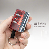 Control remoto de código variable de 868MHz para puerta de garaje VARIO MARTE Marte 3, transmisor de llavero con cubierta deslizante roja para abridor de portones