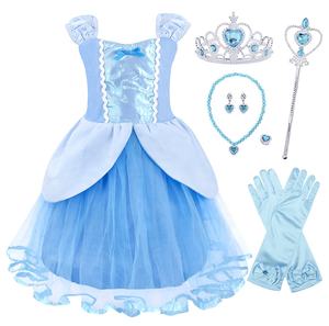 Vestido de princesa Rapunzel de alta calidad para fiesta película personajes <span class=keywords><strong>enredados</strong></span> Cosplay niñas vestido de fiesta de cumpleaños para 1-4 años - Product Image 4