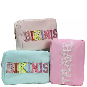 Bolsa de cosméticos de moda con logotipo personalizado, bonita bolsa de cosméticos impermeable para <span class=keywords><strong>mujer</strong></span>, herramientas de maquillaje, bolsas, estuches - Product Image 4