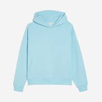 Sweat-shirt à capuche pull-over en molleton épais, design simple, vierge, vente en gros