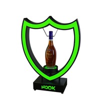 Présentoir à vin en plastique acrylique LED siège de lumière de vin lumineux porte-bouteille de Champagne Glorifier