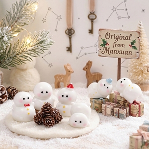 Figuras de Resina Festivas de Pingüinos Navideños <span class=keywords><strong>del</strong></span> Viejo <span class=keywords><strong>Mundo</strong></span> para Decoraciones de Escenas de País de las Maravillas de Invierno en Globos de Nieve DIY y Accesorios de Escritorio - Product Image 2