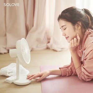 Hot Sale Intelligent SOLOVE Battery Rechargeable Desktop Fan Small Usb Rechargeable <b>Table</b> Mini <b>Electric</b> <b>Table</b> Fan - Product Image 3